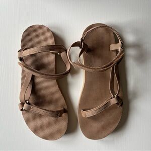 Teva Women's Original Universal Slim Adjustable Sandal  in the color Tigers Eye